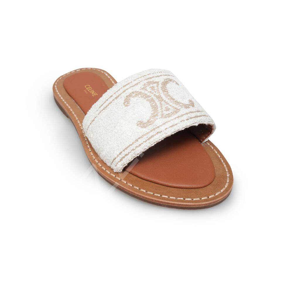 Celine 11 Beyaz Terlik Kadın Ayakkabı