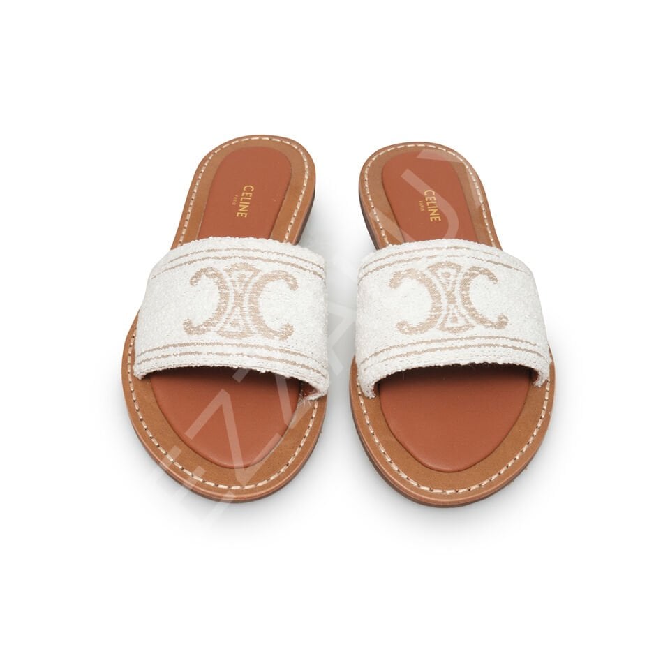 Celine 11 Beyaz Terlik Kadın Ayakkabı