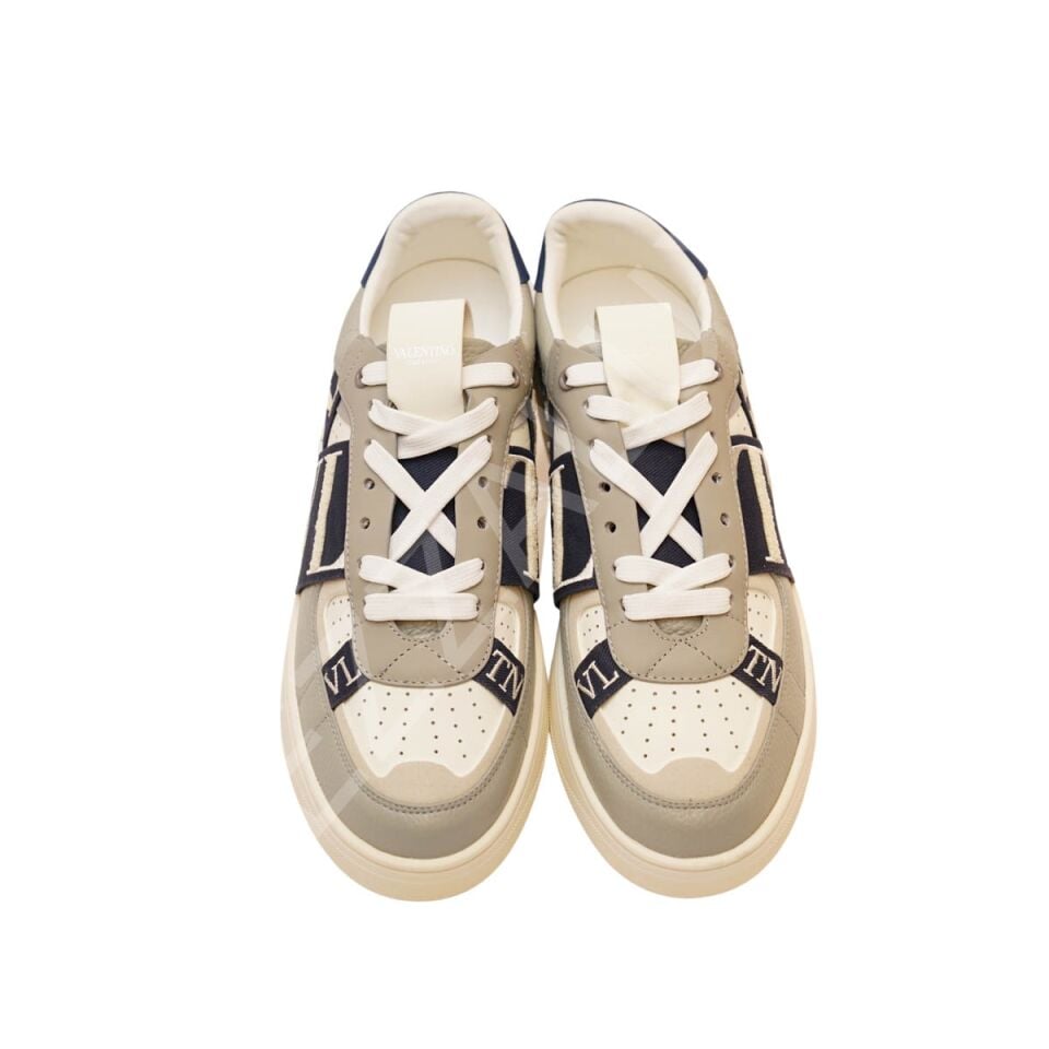 Vltn 1012 Gri  Lacivert Bantlı Erkek Ayakkabı