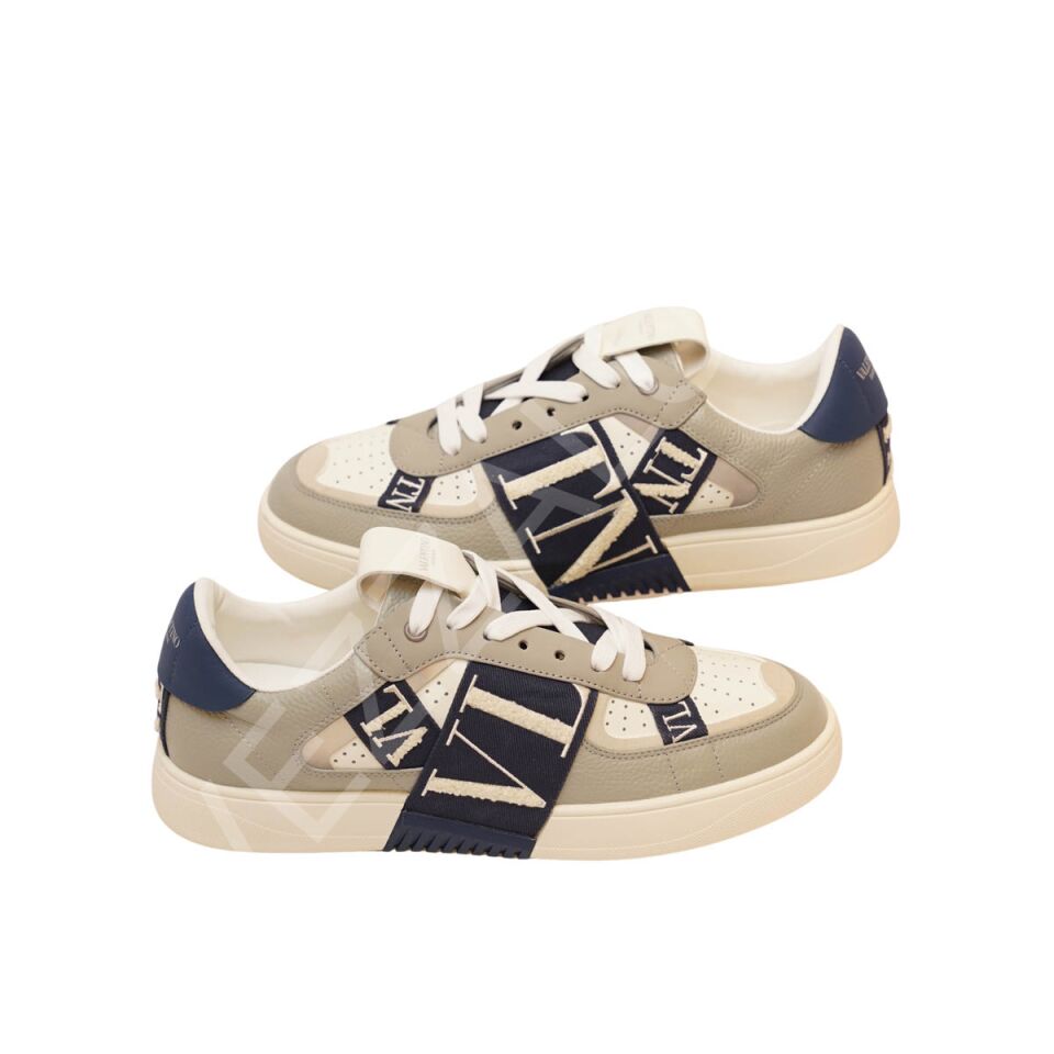 Vltn 1012 Gri  Lacivert Bantlı Erkek Ayakkabı