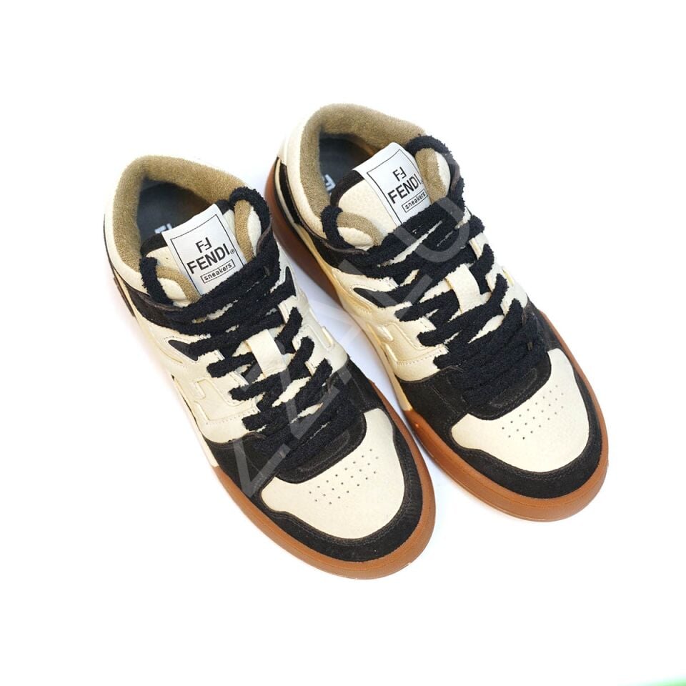 Fendi 920 Siyah Krem Erkek Ayakkabı