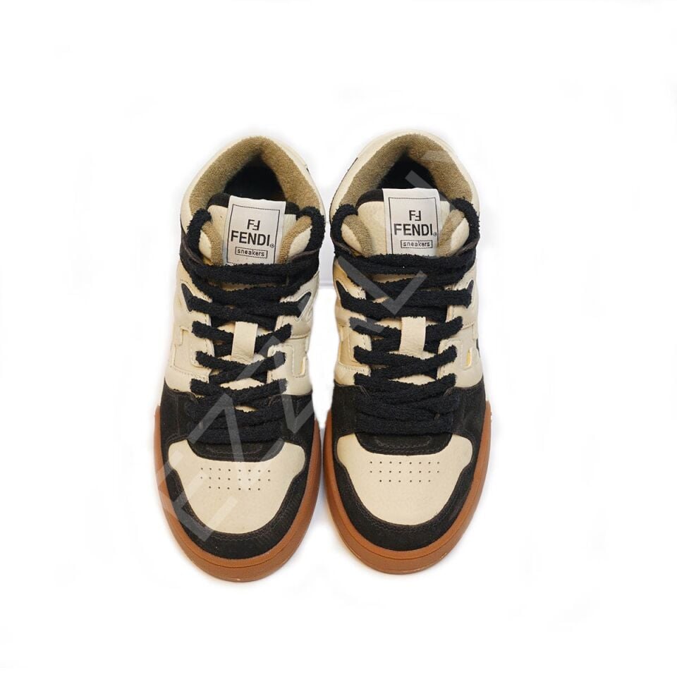 Fendi 920 Siyah Krem Erkek Ayakkabı