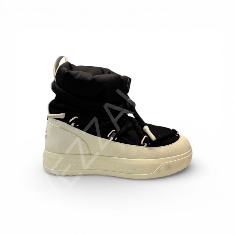 Moncler 1216 Arkası Beyaz Bot Kadın Ayakkabı