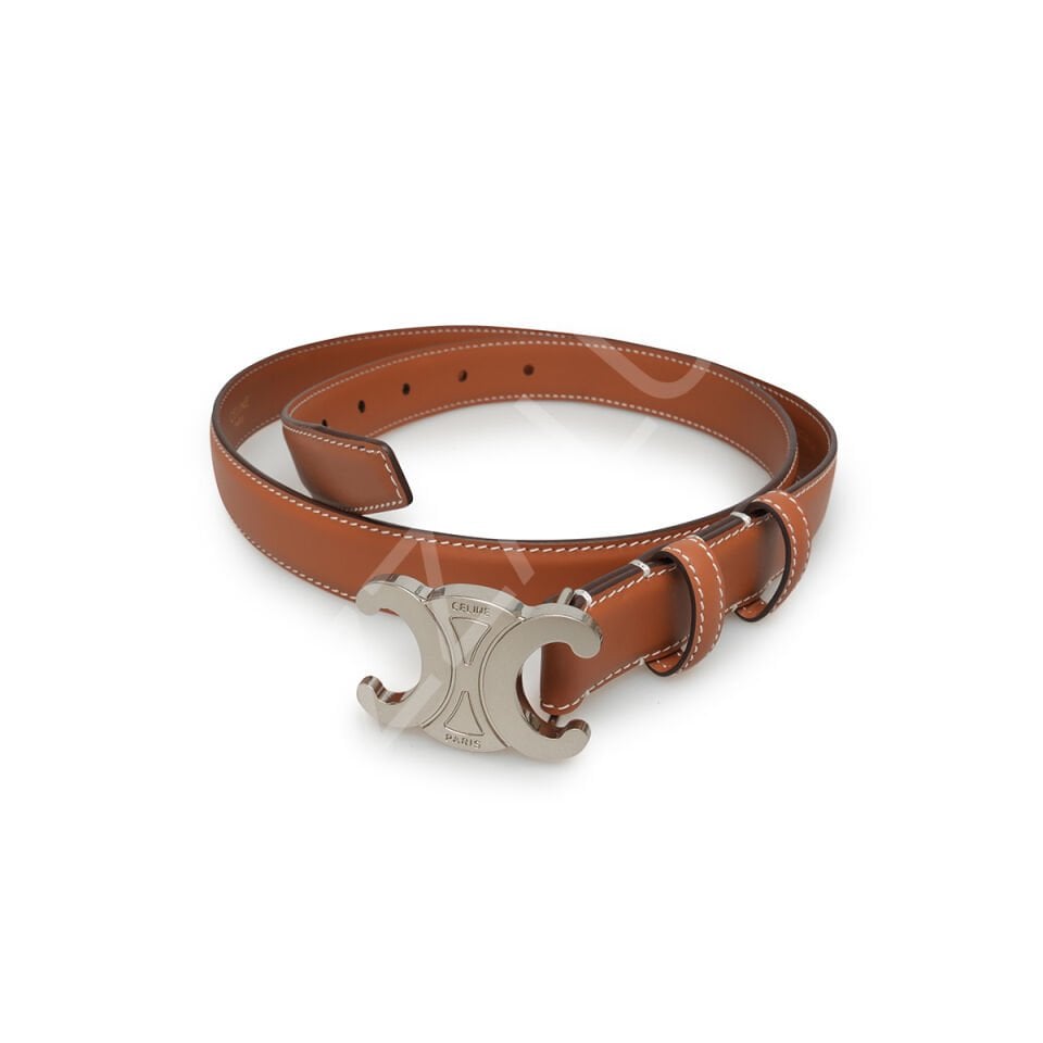 Celine K04 Taba Gümüş Kadın Kemer