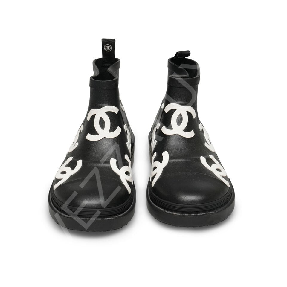 Chanel Y06 Logo Siyah Kadın Ayakkabı