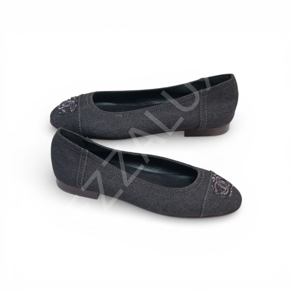 Chanel 20 Siyah Kot Kadın Ayakkabı