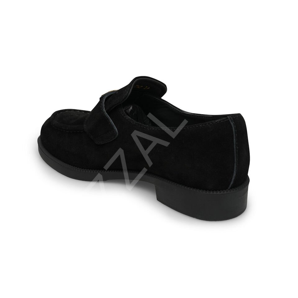 Prada 634 Siyah Süet Loafer Kadın Ayakkabı