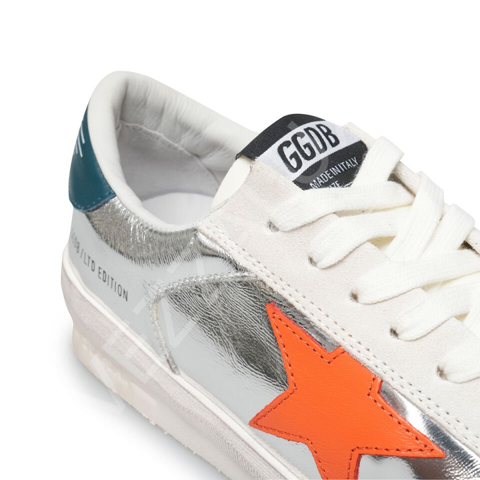 Gg 76 Gümüş Turuncu Yıldız Kadın Ayakkabı