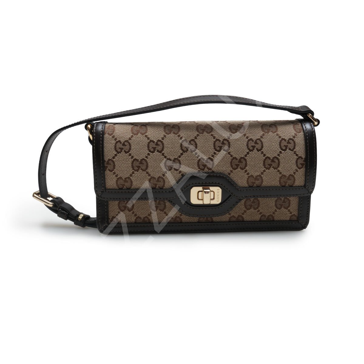 Gucci Mini Trimmed Logolu Kahve Kadın Çanta