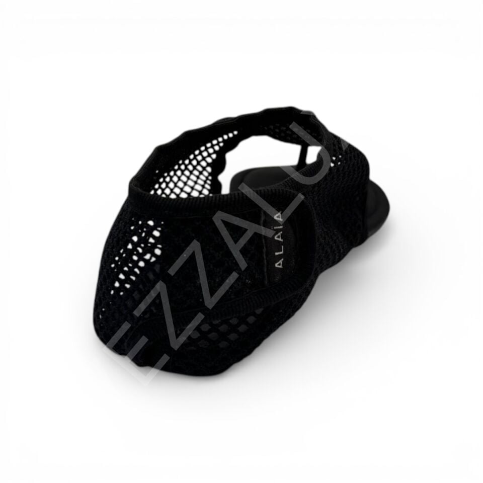 Alaia 779 Siyah Sandalet File Kadın Ayakkabı