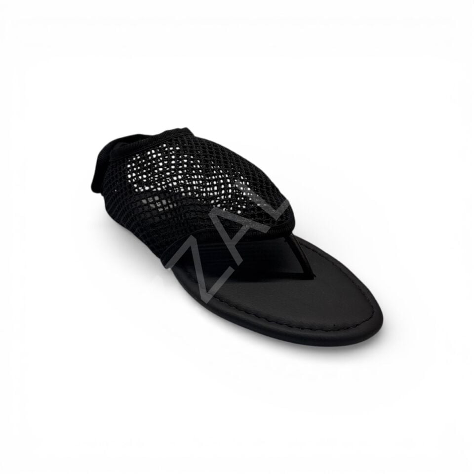 Alaia 779 Siyah Sandalet File Kadın Ayakkabı