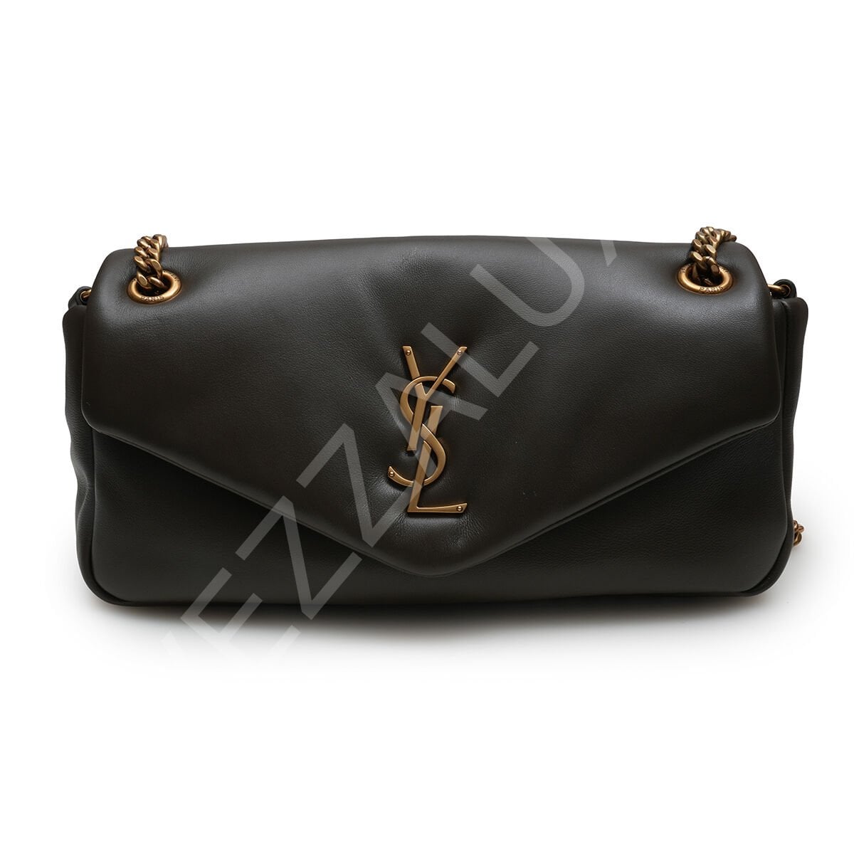 Ysl 242 Yeşil Zincirli Dikdörtgen Kadın Çanta