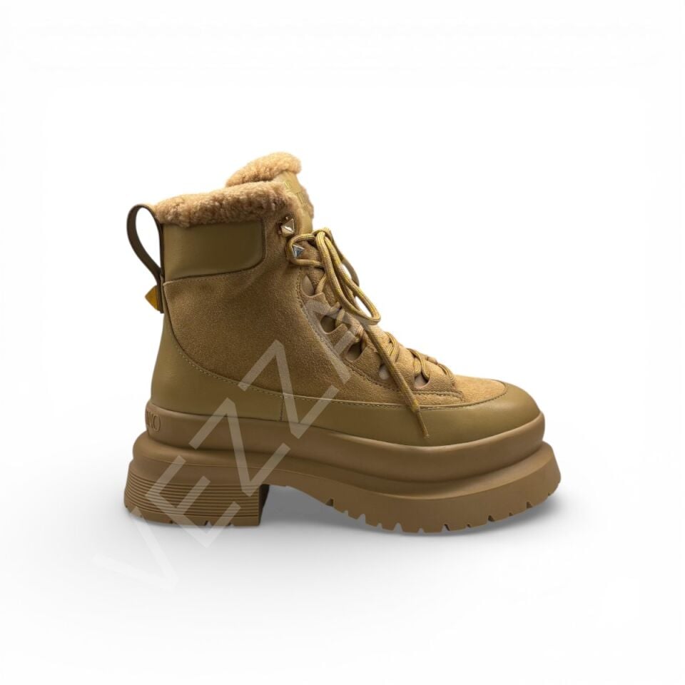 Vltn 1073 Bej Bot Kadın Ayakkabı