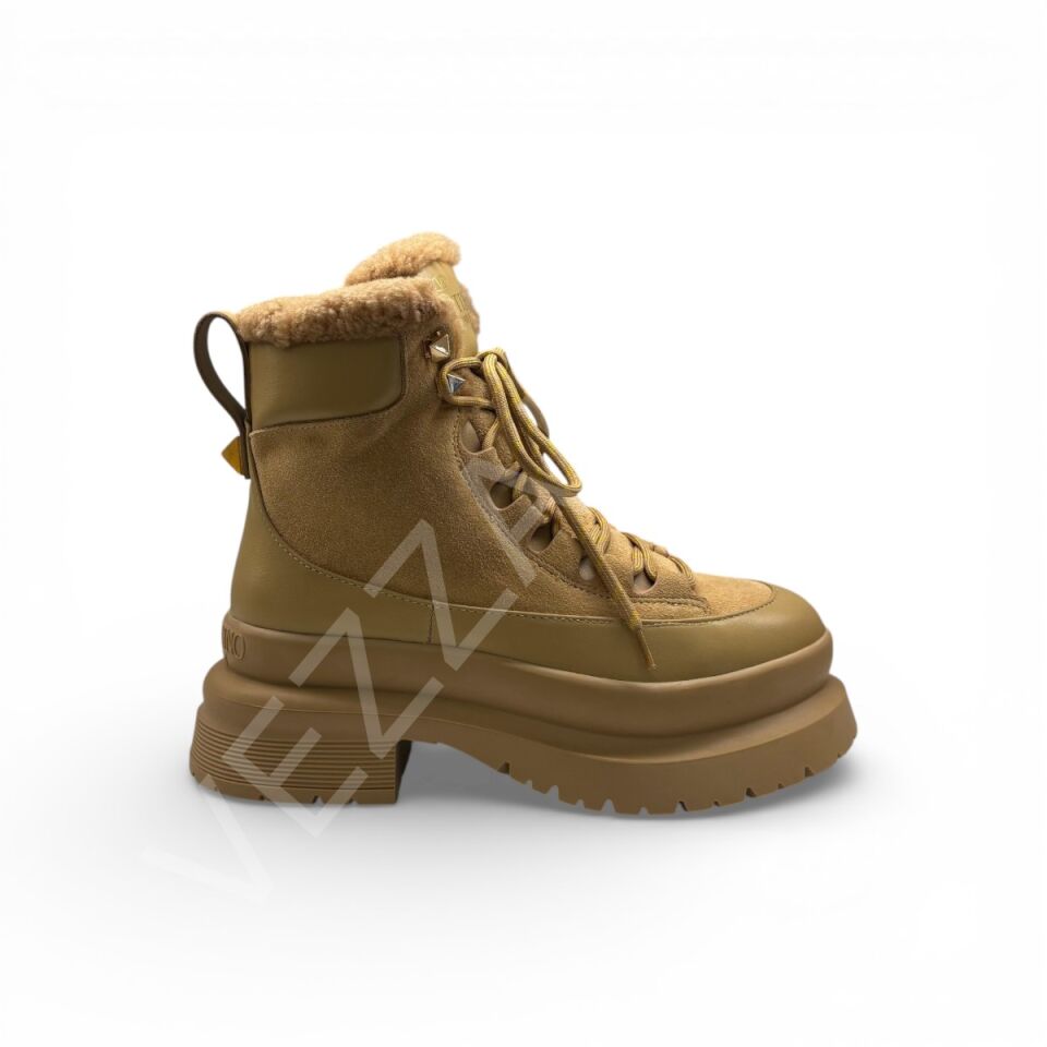 Vltn 1073 Bej Bot Kadın Ayakkabı