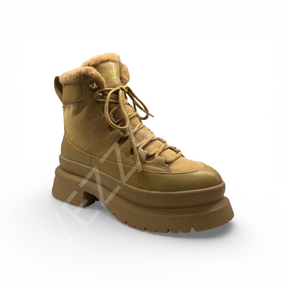 Vltn 1073 Bej Bot Kadın Ayakkabı