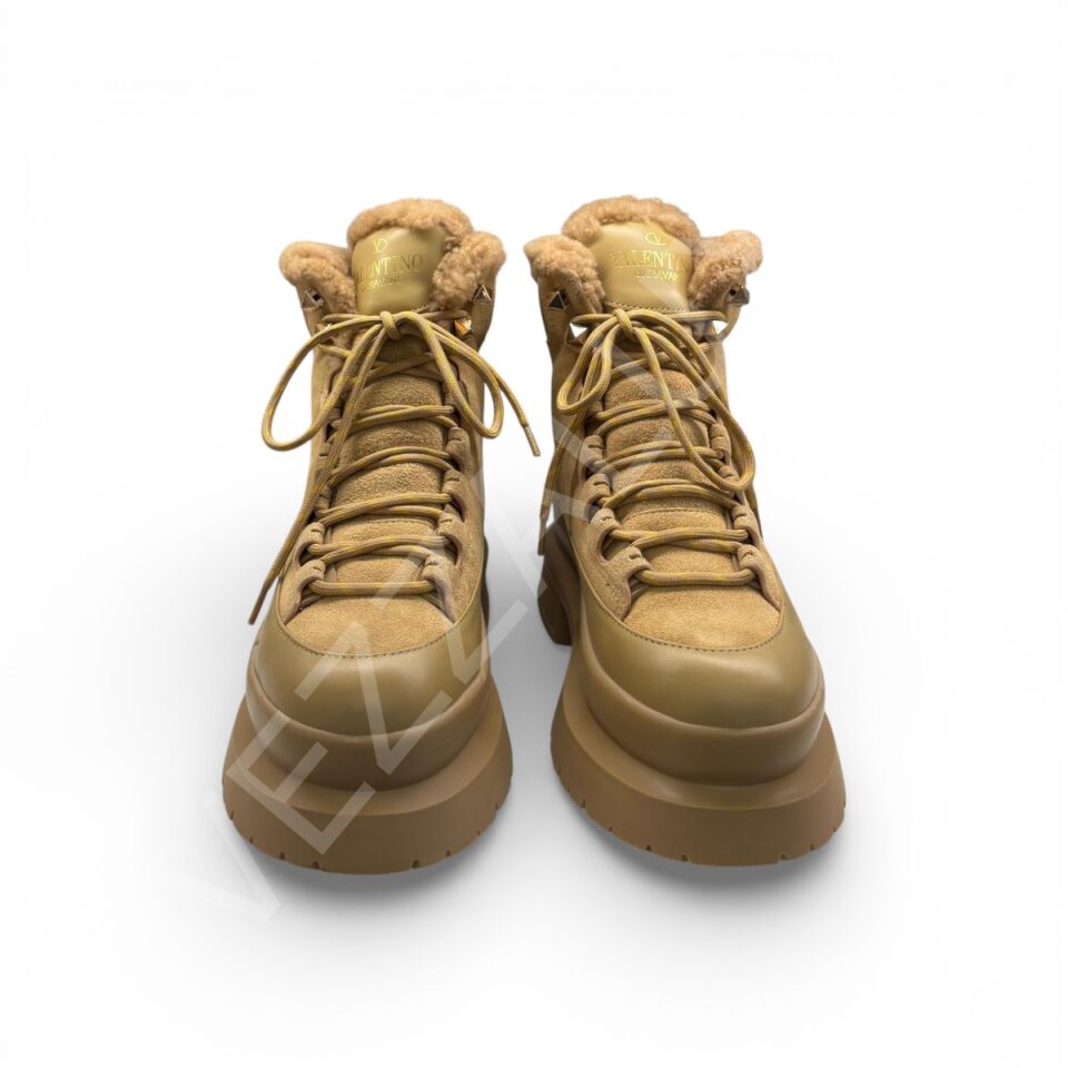 Vltn 1073 Bej Bot Kadın Ayakkabı